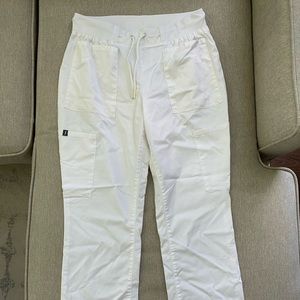 Jaanuu women white scrub pants